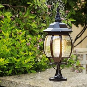 electric pillar lights and garden lights